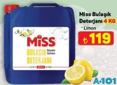 MİSS BULAŞIK DETERJANI LİMON 4 KG MİSS BULAŞIK DETERJANI LİMON 4 KG